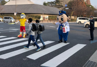 横断歩道保護誘導活動