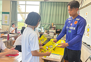 【スクール☆ギラヴァンツ】9月3日(水)In芦屋町立芦屋小学校